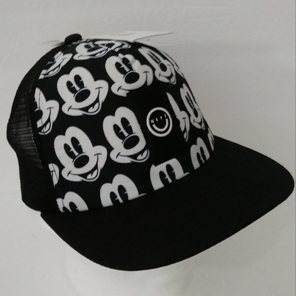 Disney Neff Black White Mickey Mouse Faces Hat - Picture 11 of 13